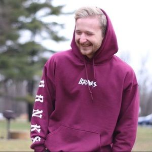 maroon BRNKS hoodie!